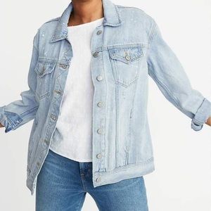 Old Navy Distressed Boyfriend Denim Jacket